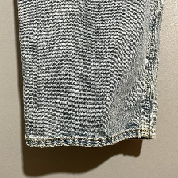 Vintage 90s Cinch Up Straight Jeans Men Size 40x34 Classic Retro Outdoor Washed - Picture 7 of 10